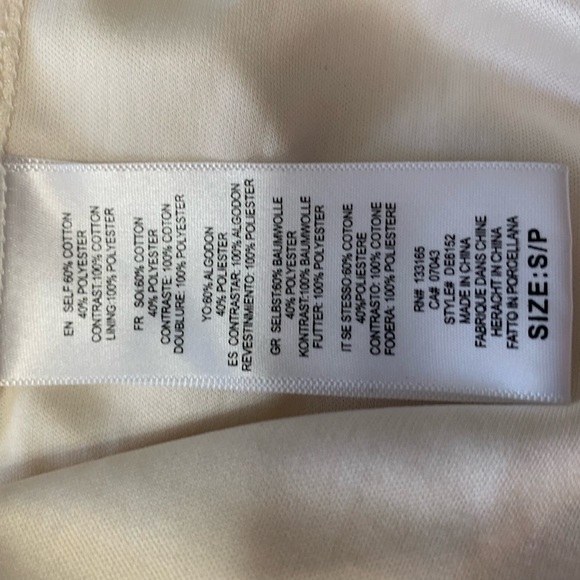 Anthropologie’s Everleigh Beautiful Cream Dress Size Small - Picture 3 of 6